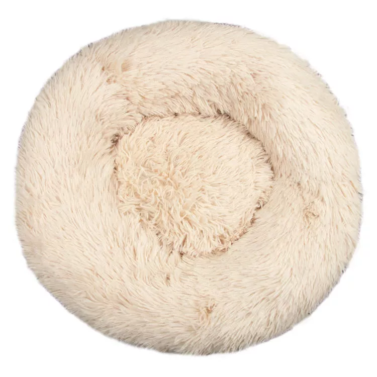 Hundebett Fluffy Donut cream 60